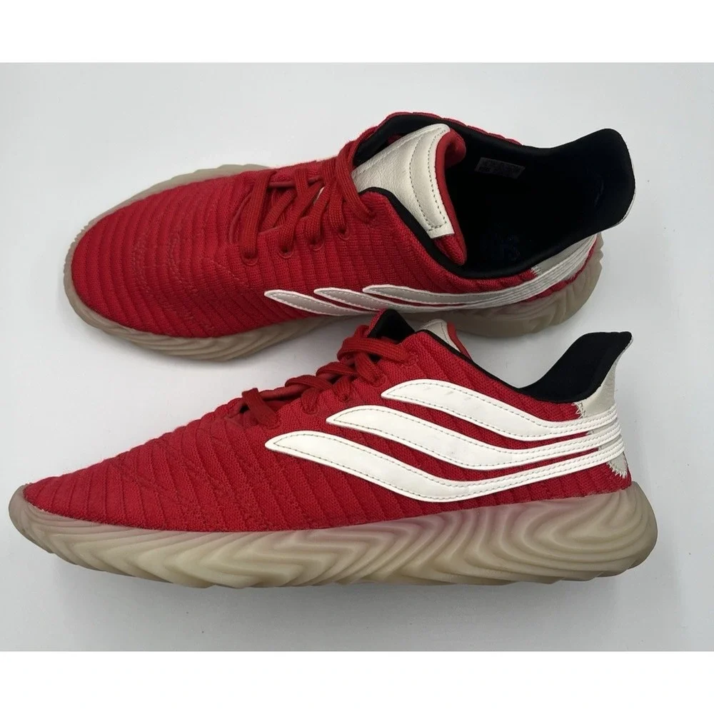 Adidas‎ Sobakov Scarlet Red Gum Mens 11 Terrace Soccer FIFA Blokecore Shoes